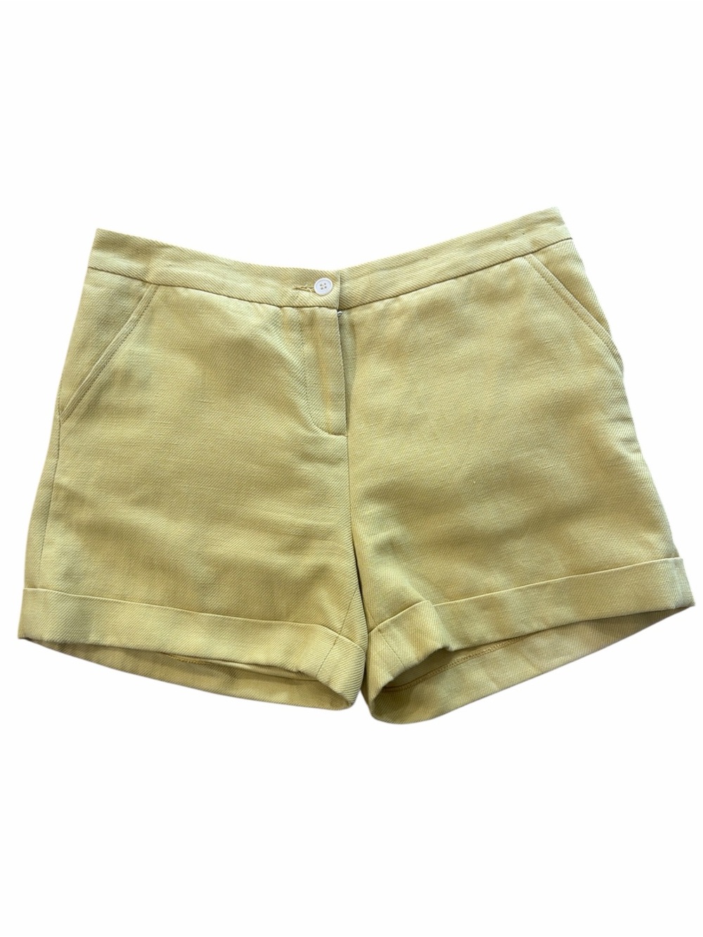 Boy. By Band of Outsiders Yellow Linen and Cotton Blend Shorts